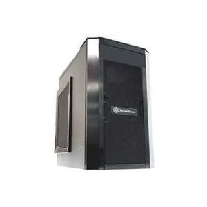 Silverstone SG03B-F Mini Tower Zwart - Computerbehuizing (Mini Tower, PC, Aluminium, roestvrij staal, Zwart, Micro ATX, 200 mm)