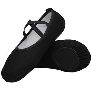 Acfoda Balletschoenen Meisje Dansschoenen Dames Gymnastiek Schoenen Canvas Ballet Kinderen Zwart 29