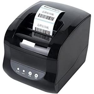 Labelprinter 365B Thermal Barcode Label Printer 3 Inch Pos Kassabonprinter 80mm Bluetooth USB for Windows Phone Price Tag Inktloze Automatische labeldetectie (Color : 365 USB, Size : M)