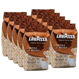 Lavazza Koffie Crema E Aroma, hele bonen, bonenkoffie (10 x 1 kg verpakking)