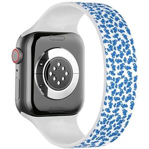 Solo Loop Band Compatibel met All Series Apple Watch 38/40/41mm (Seahorse) Stretchy Siliconen Band Strap Accessoire, Siliconen, Geen edelsteen