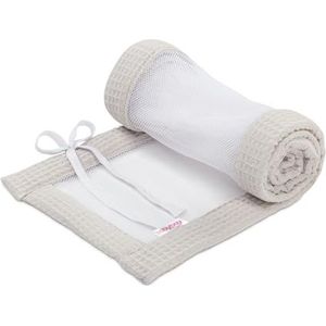 babybay Nestje mesh-wafelpiqué geschikt voor het originele model, witgrijs