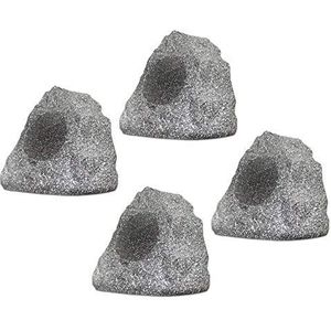 Theater Solutions 4R4G Nieuwe Bedrade Outdoor Tuin Waterdichte Graniet Rock Patio Luidsprekers (set van 4)