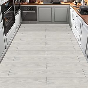 Zelfklevende Vloerplanken Wit Hout 90X15Cm 10Pcs Vinyl Vloeren Schil En Stok Vloertegels Voor Keuken Badkamer Woonkamer Grijs Wit PVC Waterdichte Zelfklevende Vloertegel