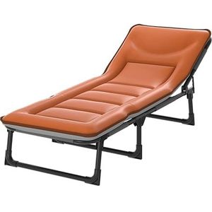 Ligstoelen Draagbare Campingbedje 5-positie Verstelbare Rugleuning Babybedjes Voor Kampeerbelasting 440lb Campingbedjes Voor Volwassenen Draagbaar Opklapbed snel openen