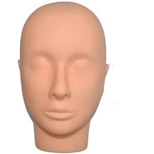 Geen make-up mannequin hoofd zonder haar for massage kapsel display cosmetologie trainingshoofd T-pinnen(Training head)