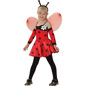 Bristol Novelty Kostuum Ladybug – kinderen (M) (rood/zwart)