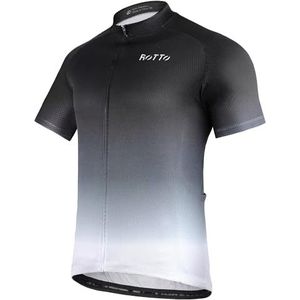ROTTO Wielershirt Heren Fietsshirt Korte Mouw fietskleding Kleurverloop Serie