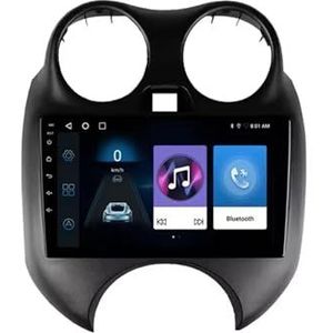 Android 14 Autoradio 9 inch touchscreen voor Nissan MARCH MICRA 2010-2013 Autoradio Navigatie met Carplay met GPS navigatie Bluetooth FM USB Steering Wheel Control(X7 6G+128G)