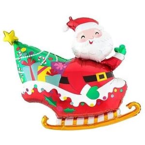 Grote kerstfolieballon Kerstman Sneeuwpop Pinguïn Snoep Vrolijk kerstthema Feestdecoratie Foliebal-2-Overig