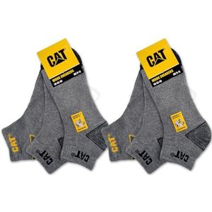 Cat Erpillar CAT WORK SNEAKERS Werksneakers, werksokken, sokken, kousen in maat 39-50, 6 paar, 6 paar grijs melange, 39-42 EU
