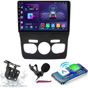 Android 14 10 Inch Car Stereo Touch Screen voor C-itroen C4L 2013-2016 Ingebouwde CarPlay Android Auto Support WiFi 4G GPS Navi DSP RDS Bluetooth HiFi SWC MIC Camera,M300s