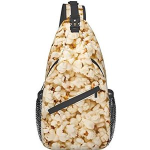 351 Schouder Crossbody Tassen Popcorn Textuur Sling Back Pack Mode Borst Schoudertas Lichtgewicht Sling Rugzak Voor Workout Buiten Wandelen, Sling Tas 539, 39x19x9 cm