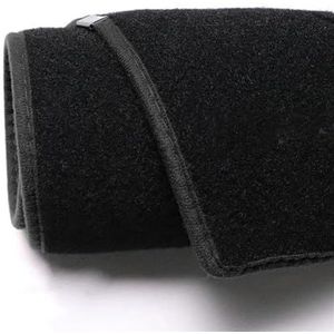 Beschermend kussen Antislipmat Voor Dashboard Zonwering Beschermmat Voor Hyundai Voor Veracruz Ix55 2007-2012(Zwart,RHD)