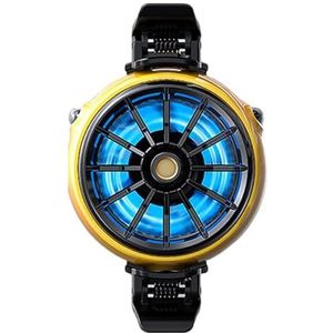 FUXIU Clip On Cellphone Coolers Cellphone Radiator,Groot warmteafvoergebied,LED-lichtkoelventilator voor 58-98mm breedte