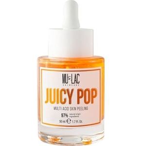 Mulac Cosmetics Juicy Pop Multiactieve peeling, 50 ml, veganistisch, dierproefvrij, 97% natuurlijke ingrediënten