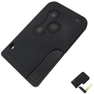 PHONILLICO Sleutelkaarthoes voor Renault Clio 3 Megane 2 Scenic 2 - Plip sleutel intelligente afstandsbediening 3 knoppen lemmet