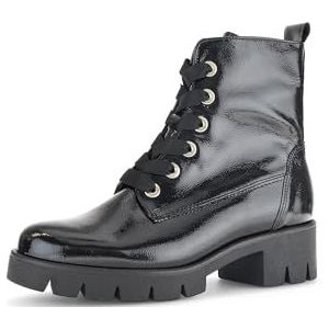 Gabor Dames combat boots, vrouwen enkellaarzen, beste pasvorm, Zwart 97, 40 EU