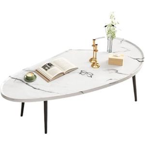 Moderne Woonkamertafel Italiaanse Salontafel, Huishoudelijke Slaapkamer, Salontafel, Woonkamer, Theetafel, Theetafel, Minimalistische Theetafel Koffietafel(White,L)