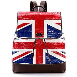 UK Britse Unie Jack gepersonaliseerde schooltassen boekentassen voor tiener, Meerkleurig, 27x12.3x32cm, Rugzak Rugzakken