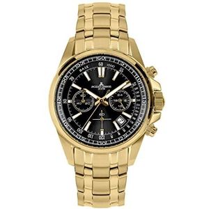 JACQUES LEMANS Sporthorloge, horloge 1-2117M, goud, zwart, armband