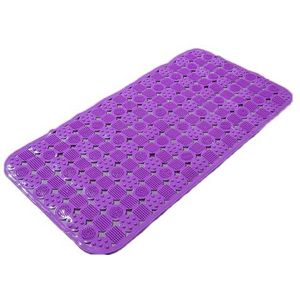 Douche Badmat met Zuignappen, Met afvoergaten, duurzaam, met zuignappen, for badkamerbenodigdheden, woonaccessoires (Color : Purple, Size : 50 * 80cm)