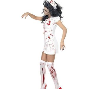 BOSREROY Ademend carnaval vakantie dames outfit voor carnaval eng verstelbaar feest verpleegster gesimuleerd festival kostuum horror bloedige verpleegster Halloween