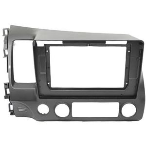 Autoradio-fasciapaneelplaatframe 10,1 Inch Auto Dvd-frame Audio Dashboard Trimkits Dashboard Paneel Radio Speler Scherm 2 DIN Voor Civic Sedan 2007 2008 2009 2010 2011 Dashboardbekledingframe(Alleen L