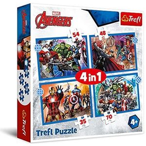 Trefl- Avengers 4 in 1 Puzzle