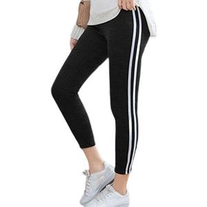 HongYa Dames Streep Print Kasjmier Elastische Oefening Fitness En Running Broek Legging Sport Femme Fitness Compressie Gym Broek Zacht