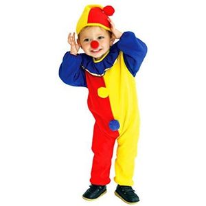 Amosfun Kids Grappige Clown Kostuum Pak Clown Neus Hoed Outfit Circus Kostuums voor Cosplay Halloween Masquerade Prestatie Peuter pyjama voor Jongens en Meisjes (L)