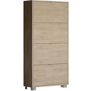 LIBEROSHOPPING.eu - LA TUA CASA IN UN CLIK Schoenenkast met 4 klapdeuren 76 x 155 cm Ulme Perle