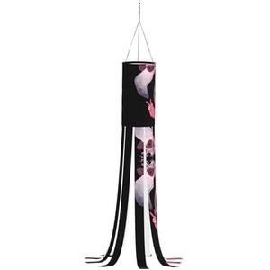 TyEdee Halloween Windzak, geest heks windsokken, voor thuis tuin outdoor decor feestbenodigdheden -Hallo Bril Flamingo