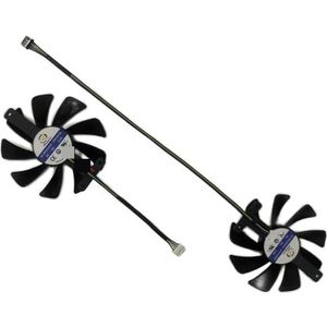 2 stuks/set CF9015H12S FY09015M12LPA, GPU-kaartventilator voor ZOTAC voor GeForce RTX 2080 Ti 11GB dubbele ventilator voor 2070 Super Twin-ventilator(1 Set CF9015H12S)