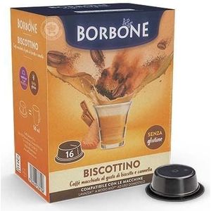 Caffè Borbone 96 capsules compatibel met Lavazza a Modo Mio Drankk, oplosbaar voor de smaak Biscottino - het Emporio del Coffee