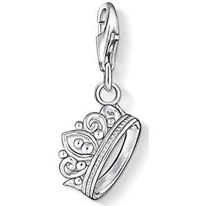 Thomas Sabo Bedelhanger voor dames, kroon, Charm Club 925 sterling zilver 1011-001-12