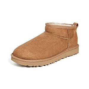 UGG - Classic Ultra Mini - Enkellaarsjes - Beige - Schapenvacht