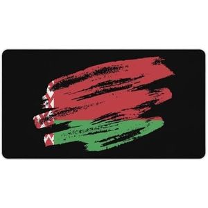 Vintage Wit-Russische Vlag Mode Bureau Muismat Antislip Gaming Muismat Accessoires Decor 40X75cm