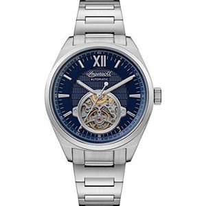 Ingersoll The Shelby Mens 52mm Automatic Watch in Blue with Analogue Display, and Silver Stainless Steel Strap I10902.