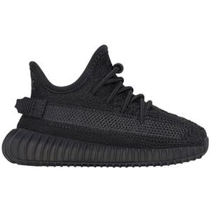 adidas Baby Jongens Yeezy Boost 350 V2 Slip On Sneakers Schoenen Casual - Zwart, Zwart, 9.5 Peuter