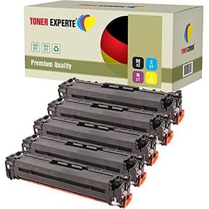 TONER EXPERTE® 5 x Tonercartridges Vervanging voor HP CF210X CF211A CF212A CF213A voor HP LaserJet Pro 200 Color MFP M276nw M276n M251nw M251n (Zwart: 2400 & Cyaan, Magenta, Geel: 1800 Pagina's)