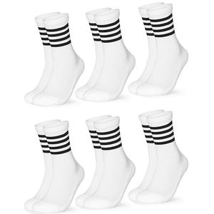 Occulto - Roger - Tennis Sokken - Zwart - Pak van 6