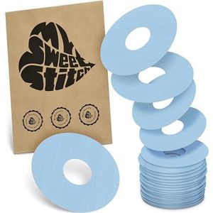 MySweetStitch - 25 x KatheterPatch, Katheterplakker met sterke hechting, Infusiepleister voor insulinepomp-infusieset (bijv. MiniMed, T:slim en Medtronic Guardian), Ice Blue