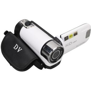 Digitale Camera, HD 1080P 16MP Videocamera met 2,7 Inch 270 ° Roterend Scherm, 16x Digitale Zoom, Anti-shake, Timer-selfies, Vlogcamera voor op Reis (EU-stekker)