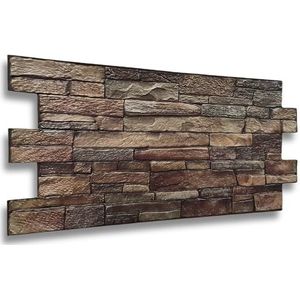 ca. 7 m²/15 stuks 3D PVC TEGELS wandpanelen wandbekleding muur panele 3D wall panels PVC bekleding hout of steen imitatie 1 mm dik!