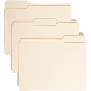 Smead Bestandsmap, 1/3-Cut Tab, Diverse Posities, Lettergrootte, Manilla, 24 per Pack (11928)