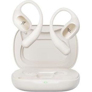 1MORE S31 Open oordopjes, Bluetooth 5.3, sportoortelefoons, gesplitst ontwerp met oorhaken, draadloze oordopjes met 4 microfoons voor heldere gesprekken, lichtgewicht 8,2 g, IPX5 EQ 30H (Wit)