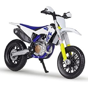 Elektrische legering motorfiets Voor Hu&sqv&arna FS450 1:18 Sepeda Motor Model Diecast Dalam Kotak