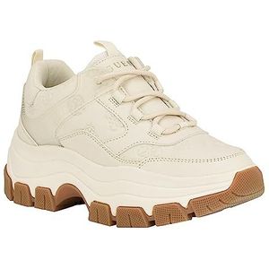 Guess Women's BISUN Sneaker, Chic Cream 150, 11
