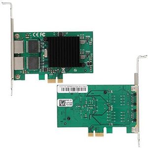 PCI-E netwerkadapter 10/100/1000 Mbit/s Gigabit Ethernet-netwerkkaart met twee aansluitingen, PCI Express X1 voor Linux/Win 7 / Win 8 / Win 8.1 / Win 10 / Server 2012 / Server 2008 / Server 2016